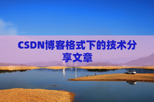 CSDN博客格式下的技术分享文章